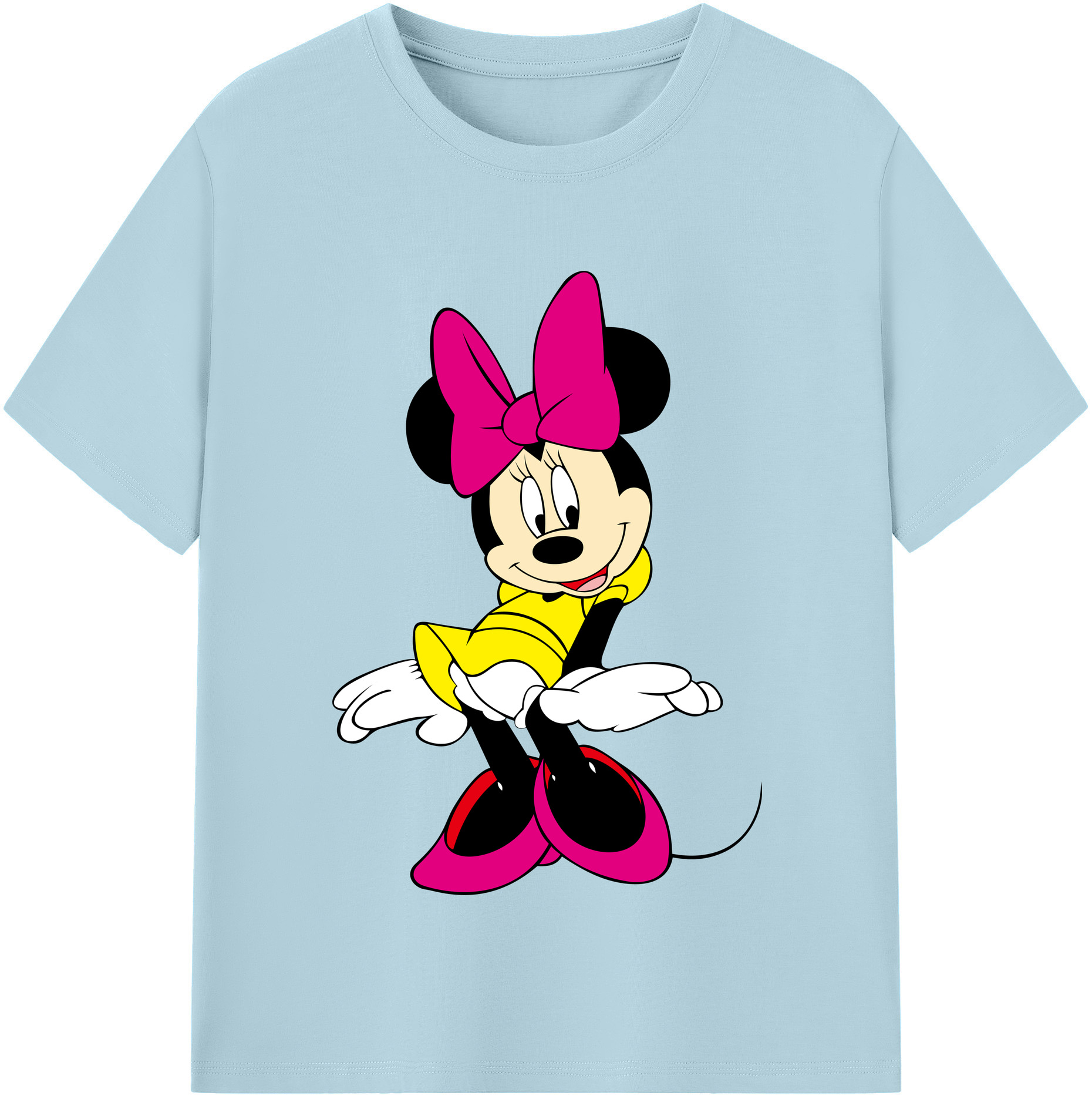 （画像用） ミッキーマウス Mickey Mouse 綿100％半袖Tシャツ（フロントプリント）